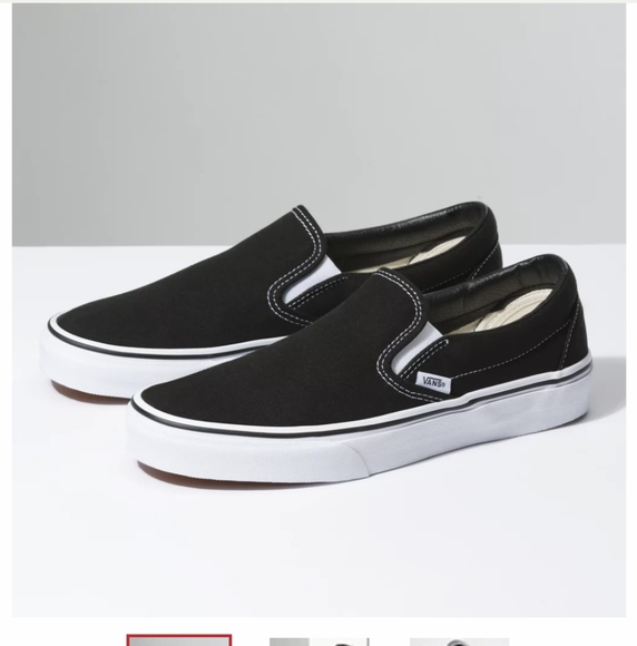 Vans Shoes - Vans Slip On Shoes Black Size 8